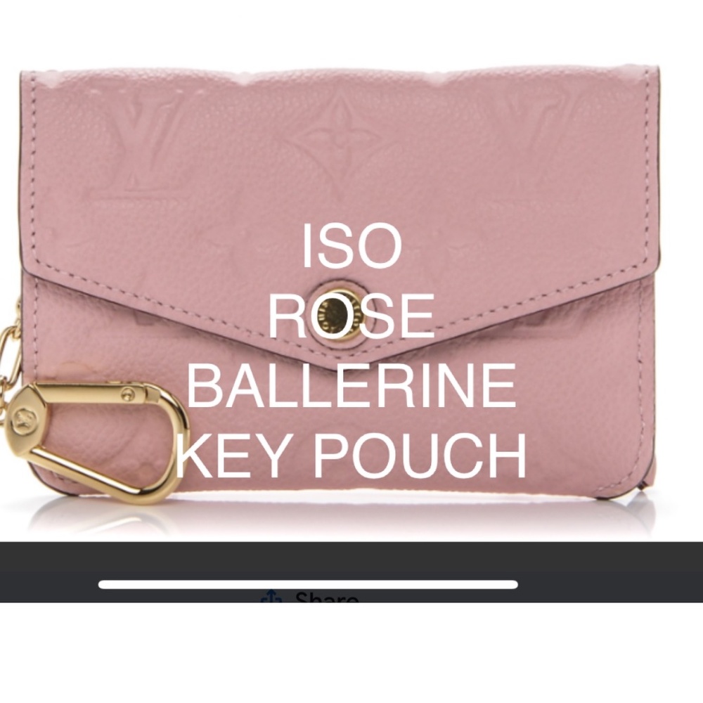 Louis Vuitton Empreinte Key pouch Rose Ballerine